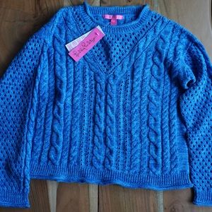 Lilly Pulitzer Maxcy Sweater in Ikat blue Marl- NWT